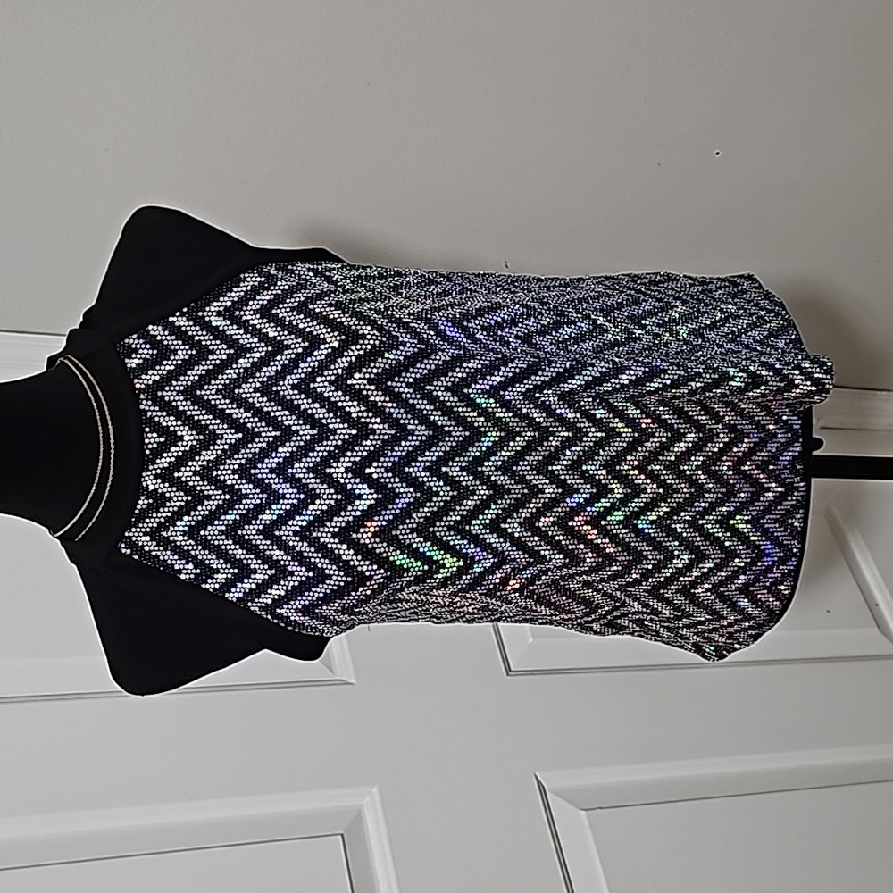 Sequin halter top - M